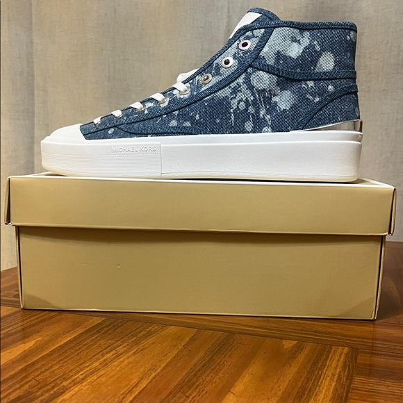 Michael Kors Shoes - Michael Kors Denim High-Top Sneakers
